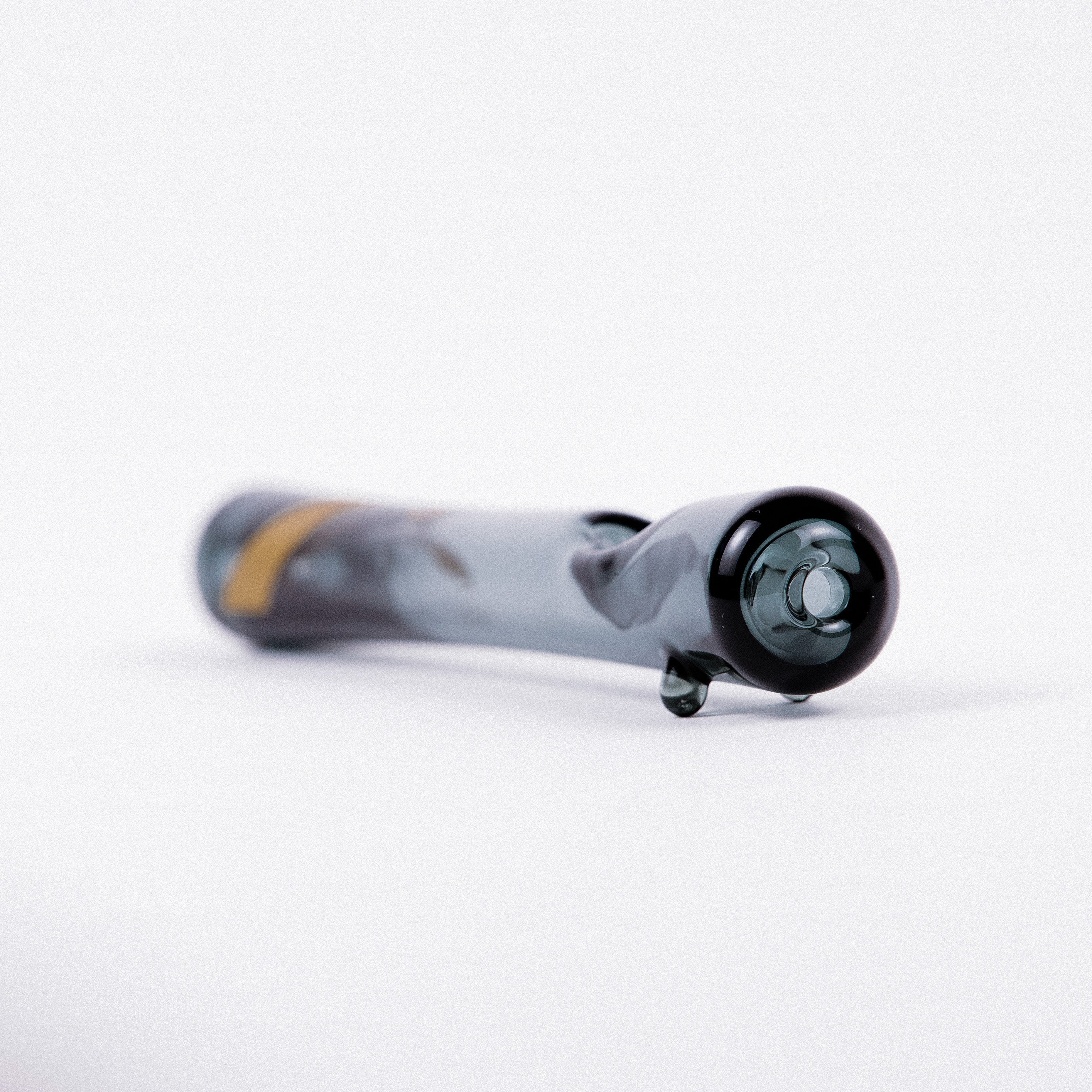 Marley Natural Steamroller Smoked Glass Gold Stripe Decal