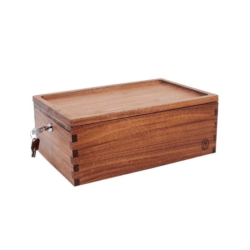 Marley Natural Lock Stash Box Black Walnut