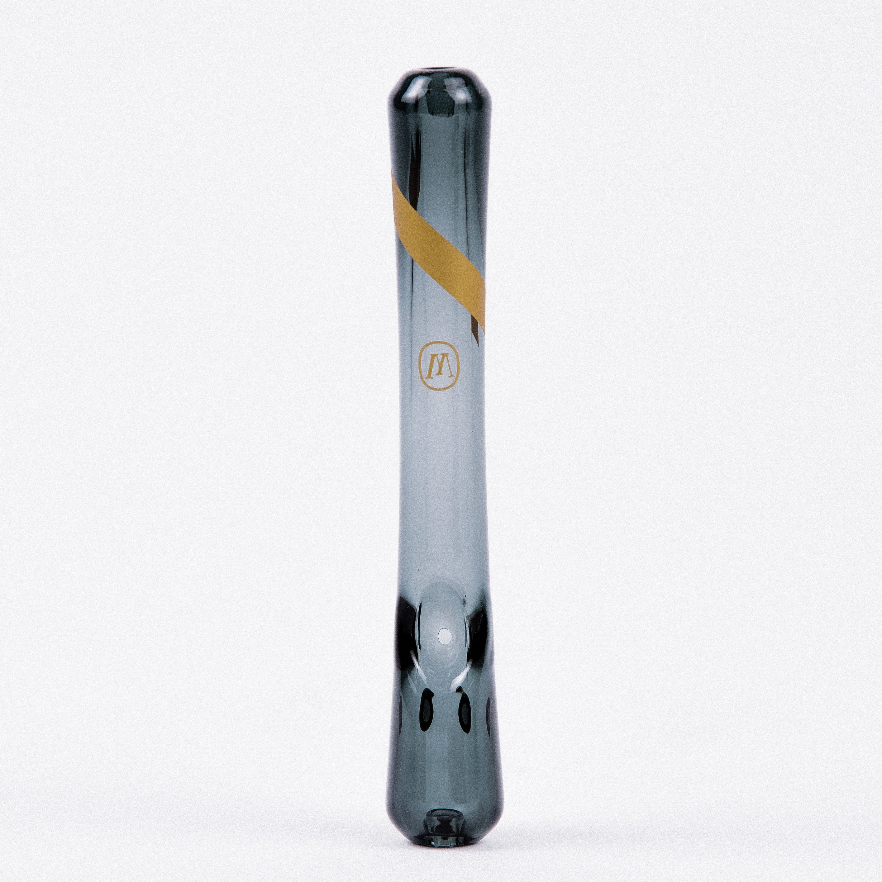 Marley Natural Steamroller Smoked Glass Gold Stripe Decal