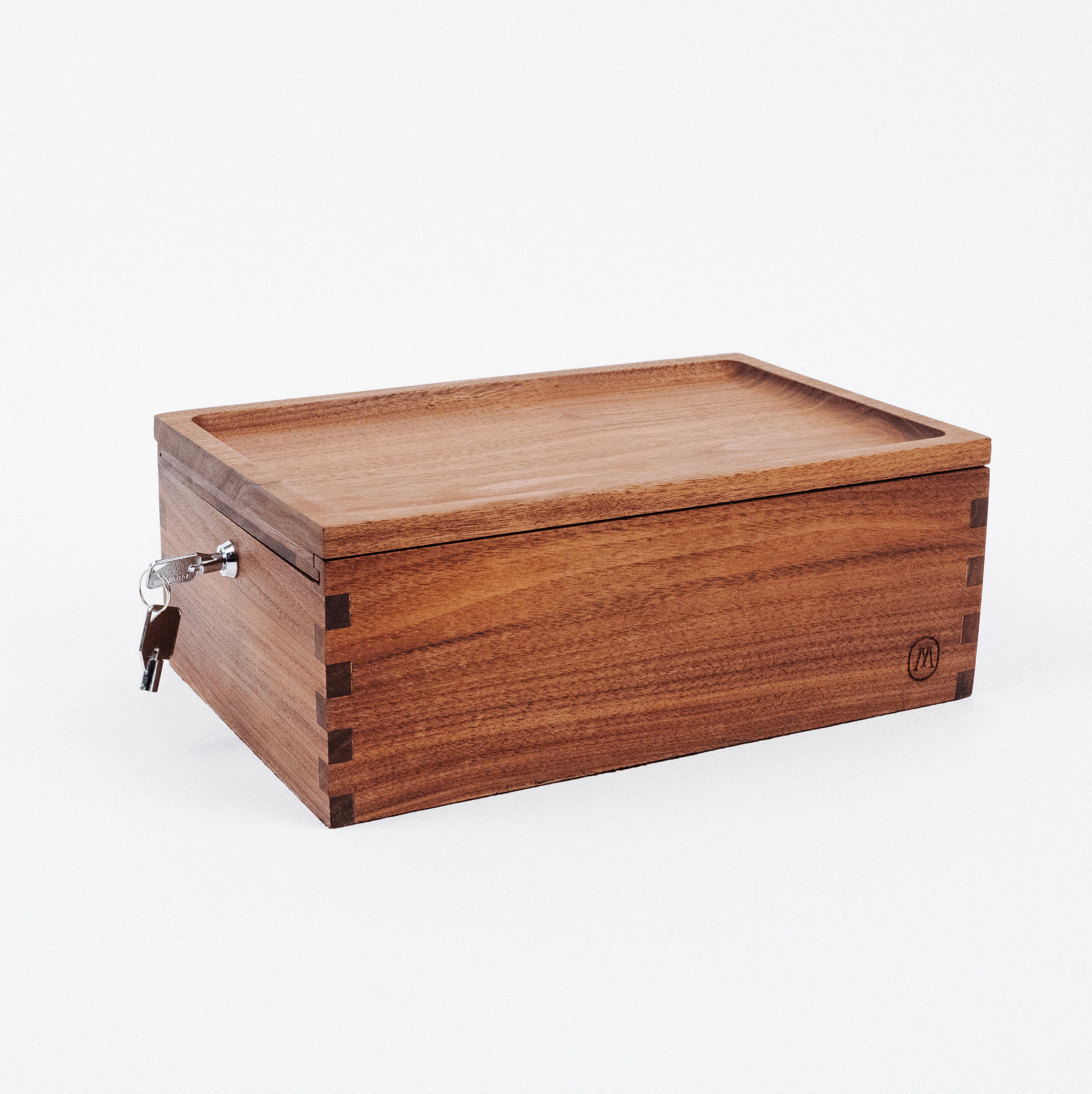 Marley Natural Lock Stash Box Black Walnut