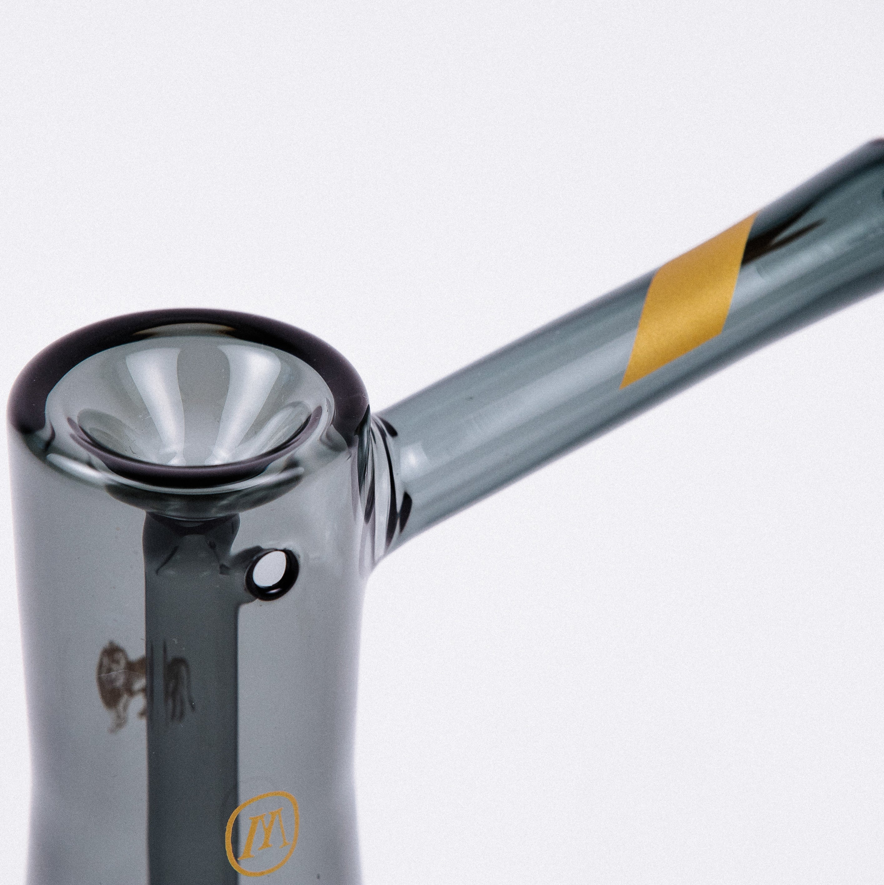 top of smoked glass bubbler
