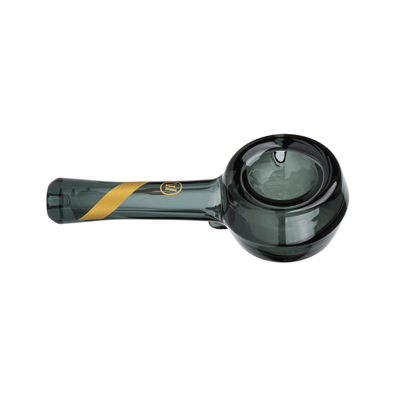Marley Natural Spoon Pipe Smoked Glass Gold Stripe Decal – Marley Natural  Shop